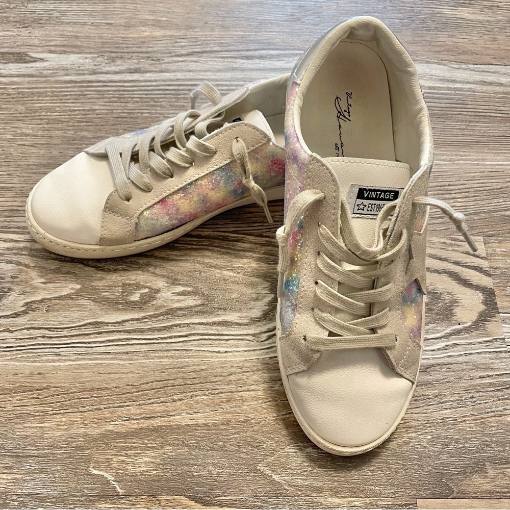 Vintage Havana Bianca Glitter Multi Slip On Sneakers 7
